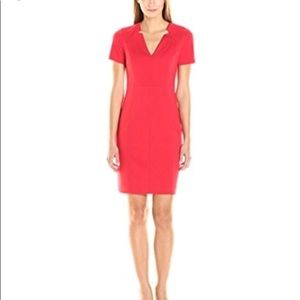 Tahiri fire engine red dress